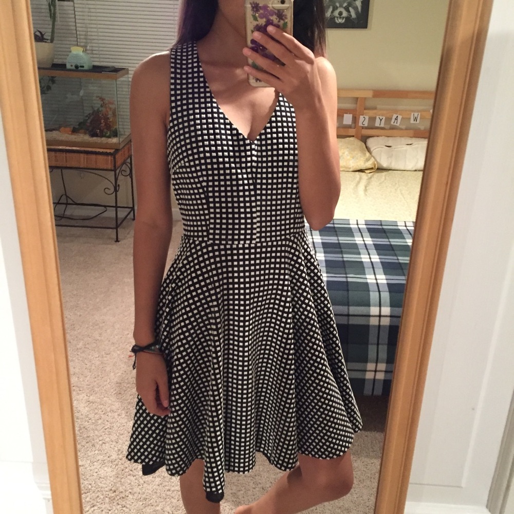 Aniina Dress from Dry Goods black and white